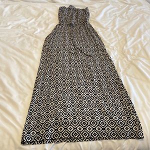 Old navy maxi strapless dress size small